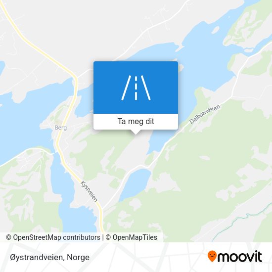 Øystrandveien kart