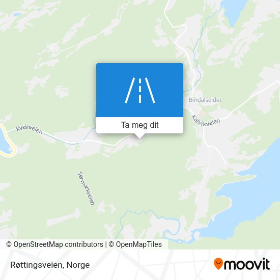 Røttingsveien kart