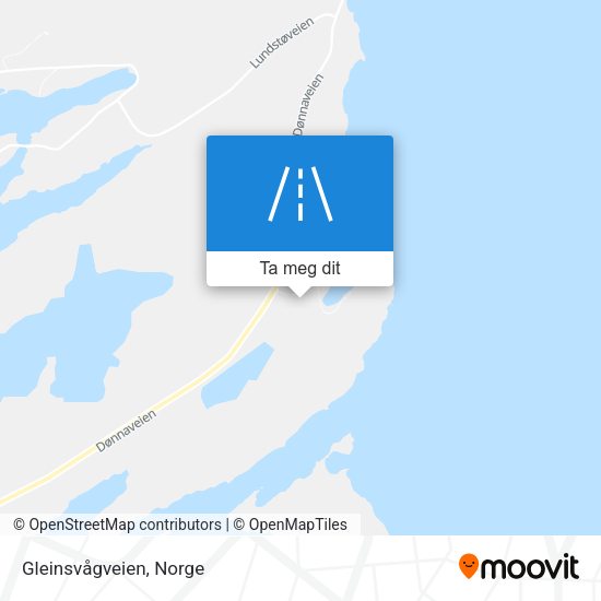 Gleinsvågveien kart