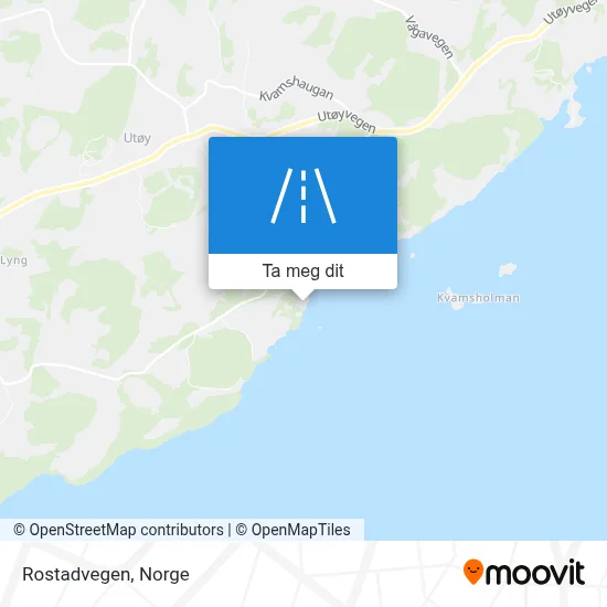 Rostadvegen kart