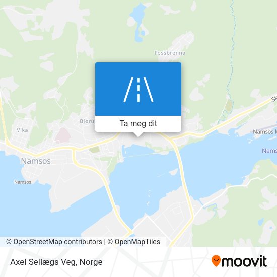 Axel Sellægs Veg kart
