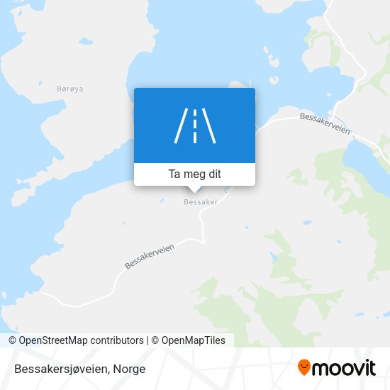 Bessakersjøveien kart