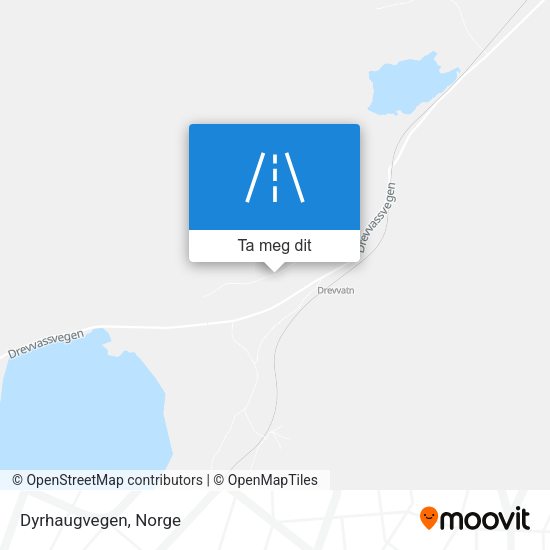 Dyrhaugvegen kart