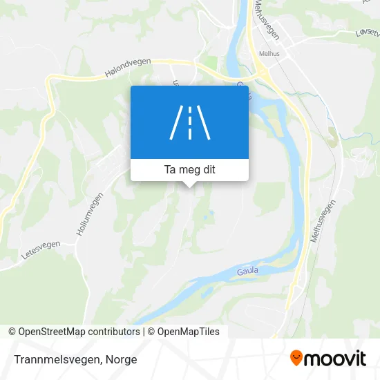 Trannmelsvegen kart