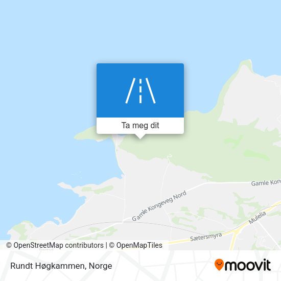 Rundt Høgkammen kart
