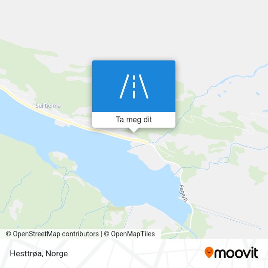 Hesttrøa kart