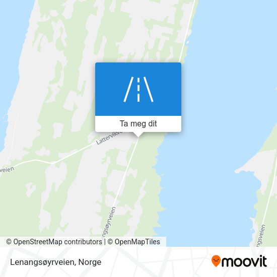 Lenangsøyrveien kart