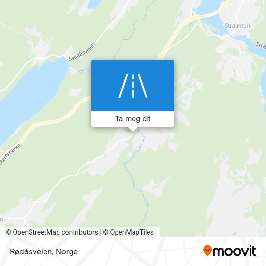 Rødåsveien kart