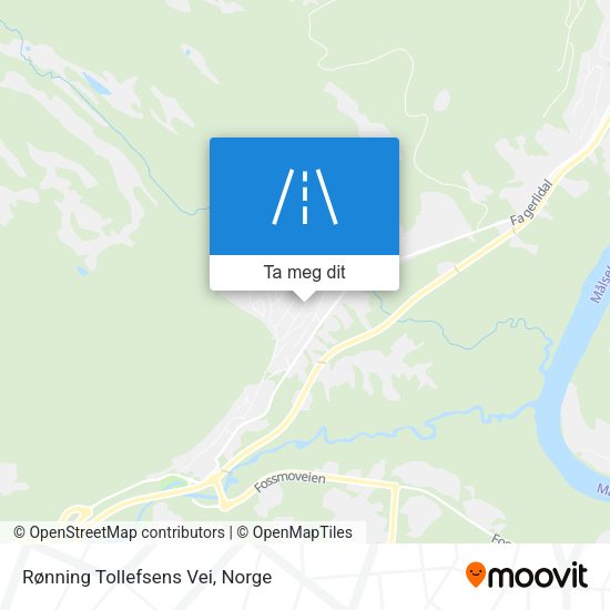 Rønning Tollefsens Vei kart