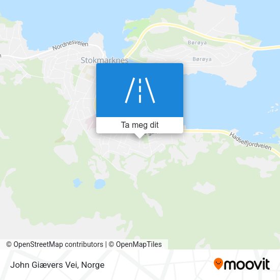 John Giævers Vei kart
