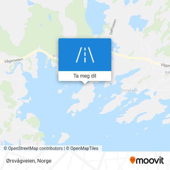 Ørsvågveien kart
