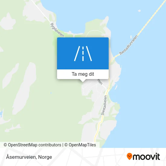 Åsemurveien kart