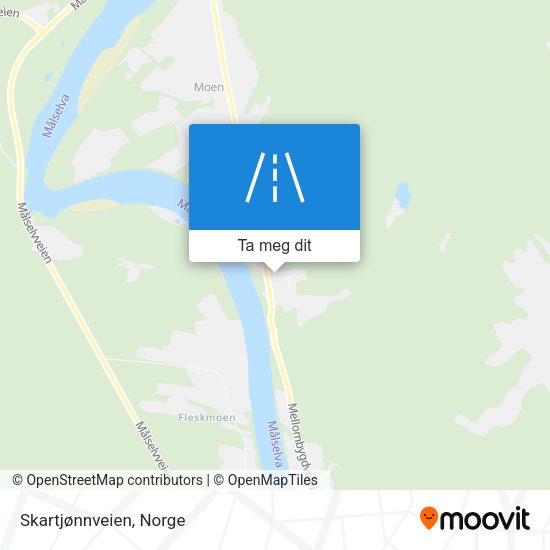 Skartjønnveien kart