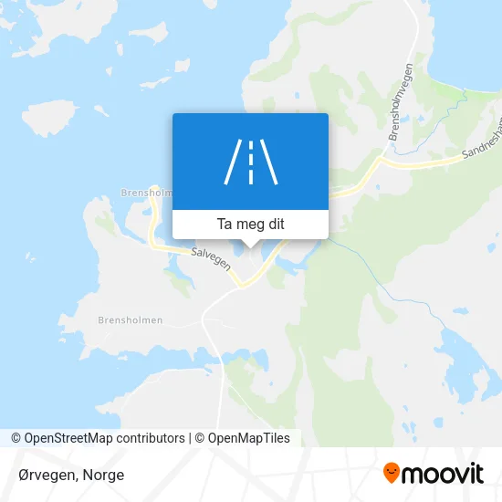 Ørvegen kart