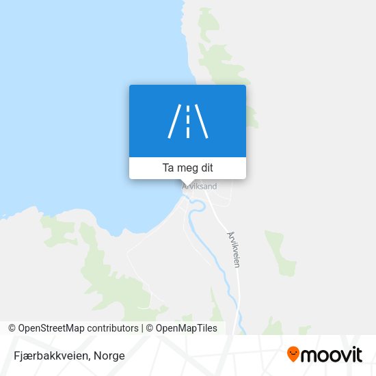 Fjærbakkveien kart