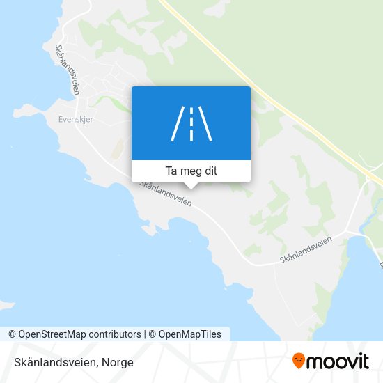 Skånlandsveien kart