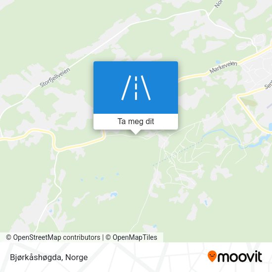 Bjørkåshøgda kart