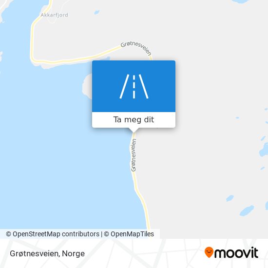 Grøtnesveien kart
