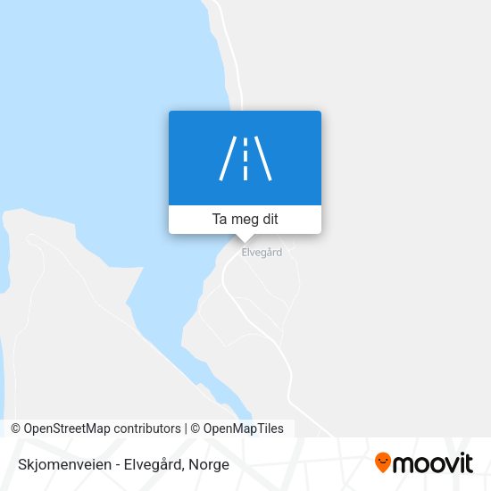 Skjomenveien - Elvegård kart