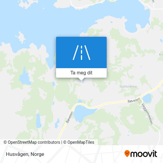 Husvågen kart