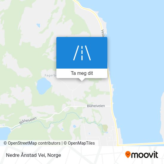 Nedre Ånstad Vei kart