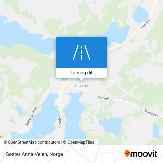 Søster Anna-Veien kart