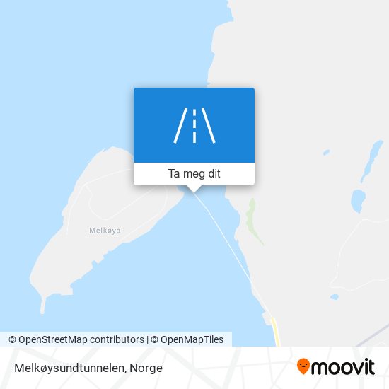 Melkøysundtunnelen kart