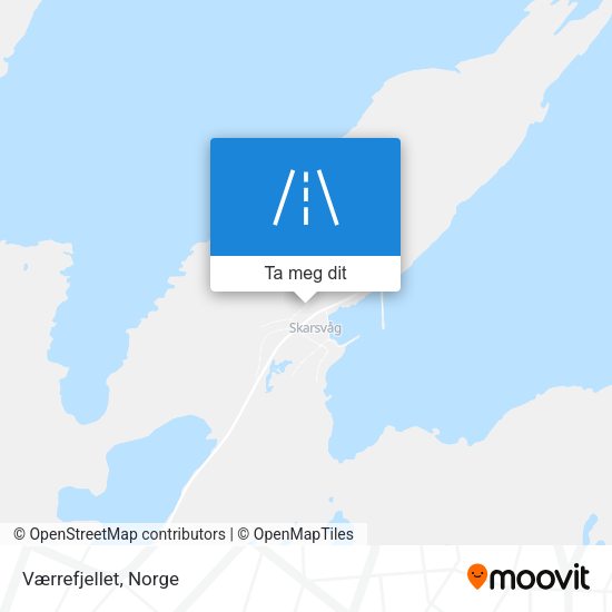 Værrefjellet kart