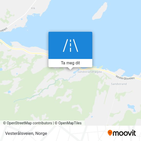 Vesterålsveien kart