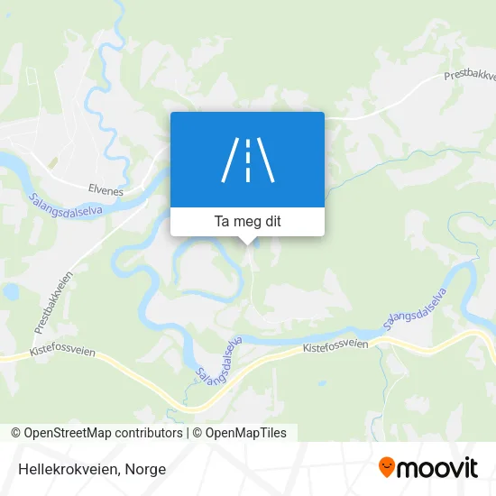 Hellekrokveien kart