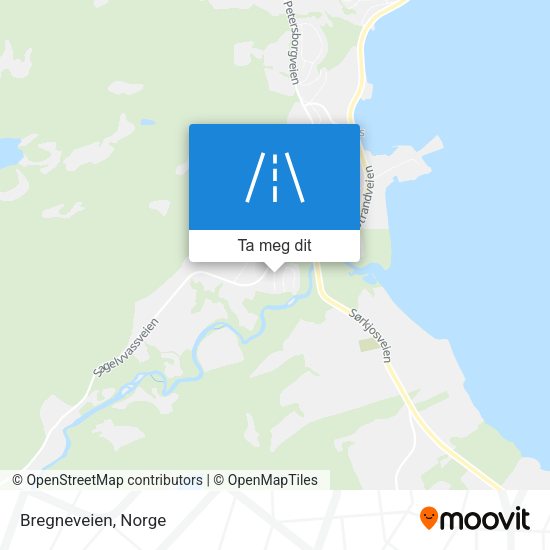 Bregneveien kart