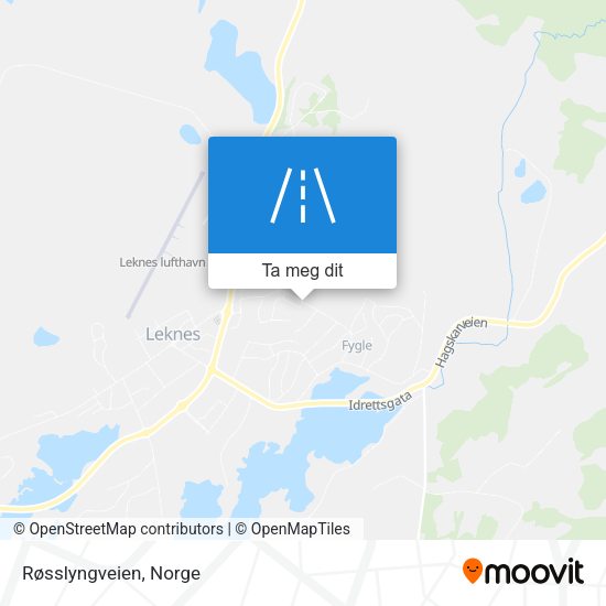 Røsslyngveien kart
