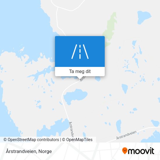 Årstrandveien kart
