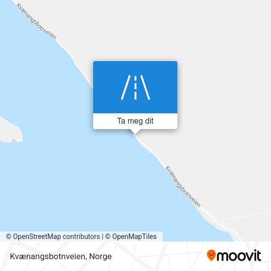 Kvænangsbotnveien kart