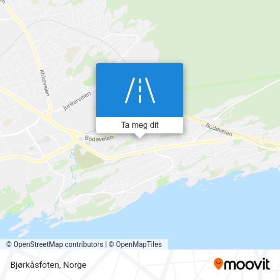 Bjørkåsfoten kart