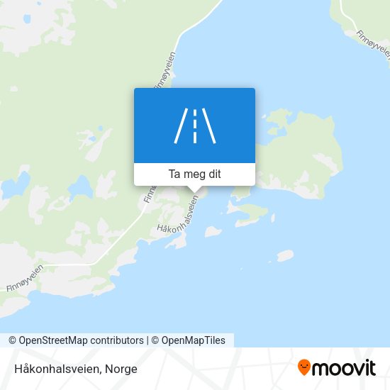 Håkonhalsveien kart