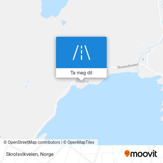Skrolsvikveien kart