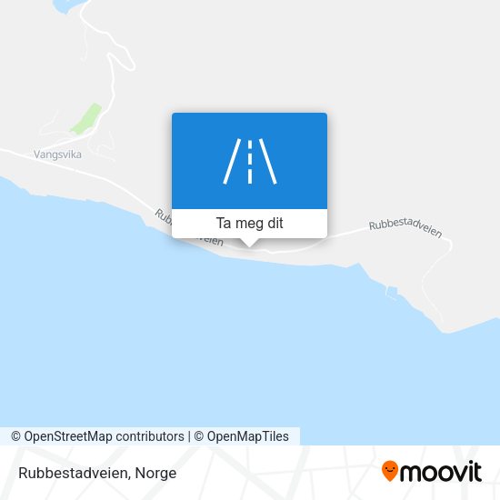 Rubbestadveien kart