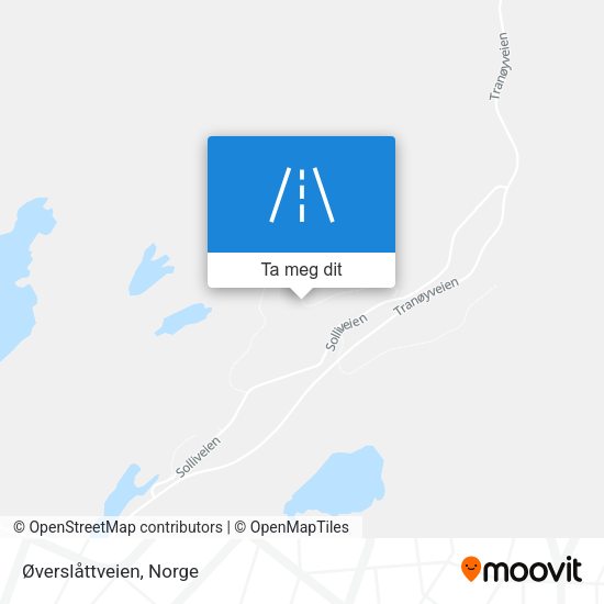 Øverslåttveien kart