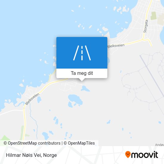 Hilmar Nøis Vei kart