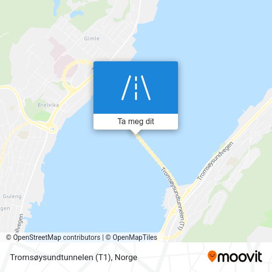 Tromsøysundtunnelen (T1) kart