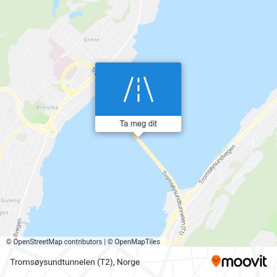 Tromsøysundtunnelen (T2) kart