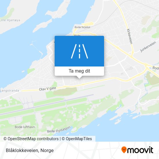 Blåklokkeveien kart