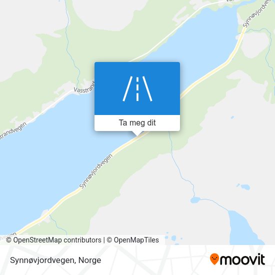Synnøvjordvegen kart