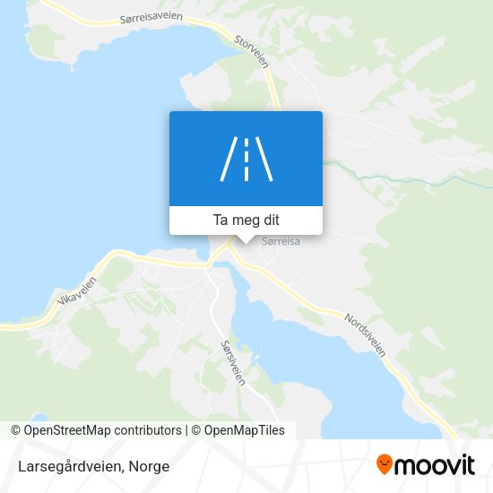 Larsegårdveien kart