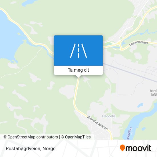 Rustahøgdveien kart