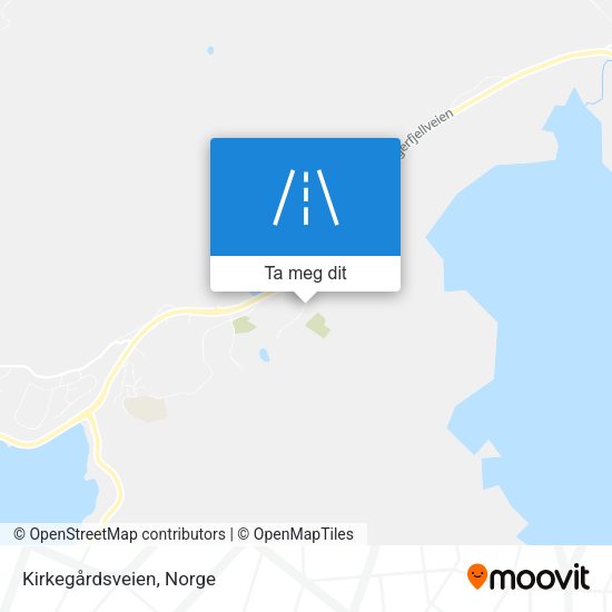 Kirkegårdsveien kart
