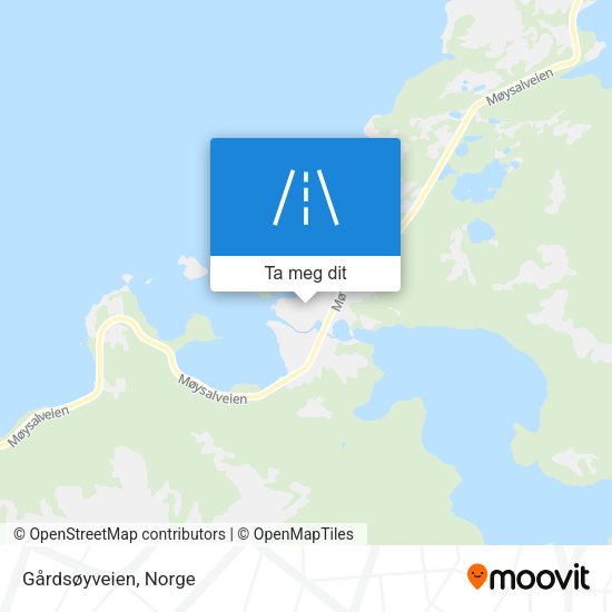Gårdsøyveien kart
