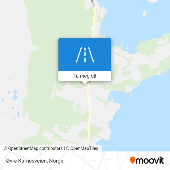 Øvre Karnesveien kart