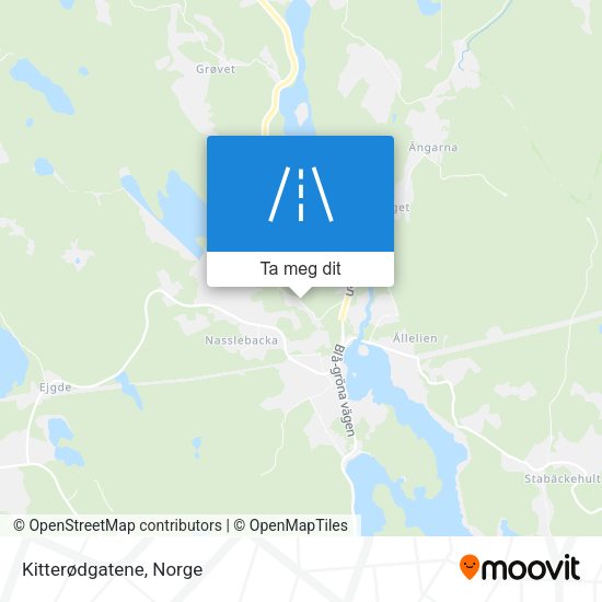 Kitterødgatene kart